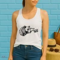 Boop Bear Meme Funny Bear Women's Tank Top thumb 2