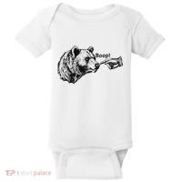 Boop Bear Meme Funny Bear Baby Bodysuit thumb 0