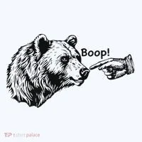 Boop Bear Meme Funny Bear Baby Bodysuit thumb 2