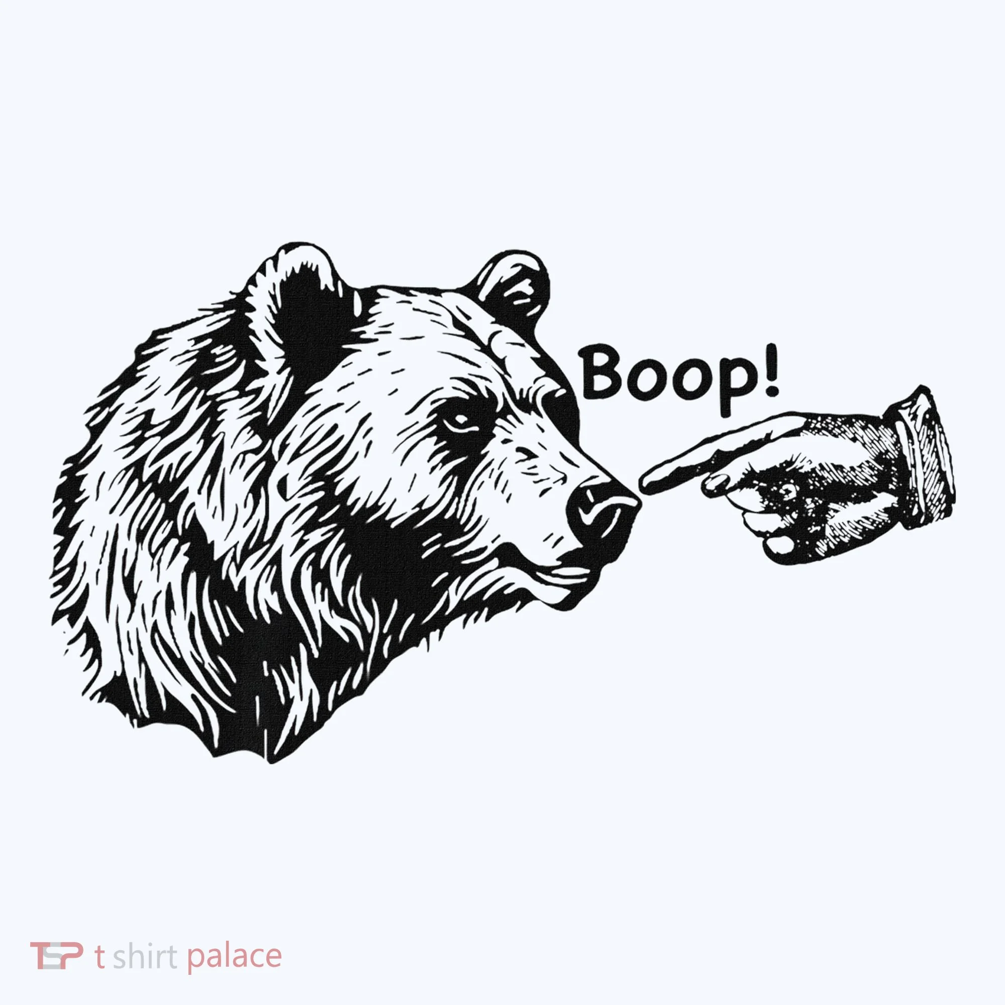Boop Bear Meme Funny Bear Baby Bodysuit