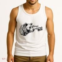 Boop Bear Meme Funny Bear Tank Top thumb 3