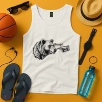Boop Bear Meme Funny Bear Tank Top thumb 4