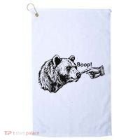 Boop Bear Meme Funny Bear Golf Towel thumb 0