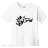 Boop Bear Meme Funny Bear Toddler T-Shirt thumb 0