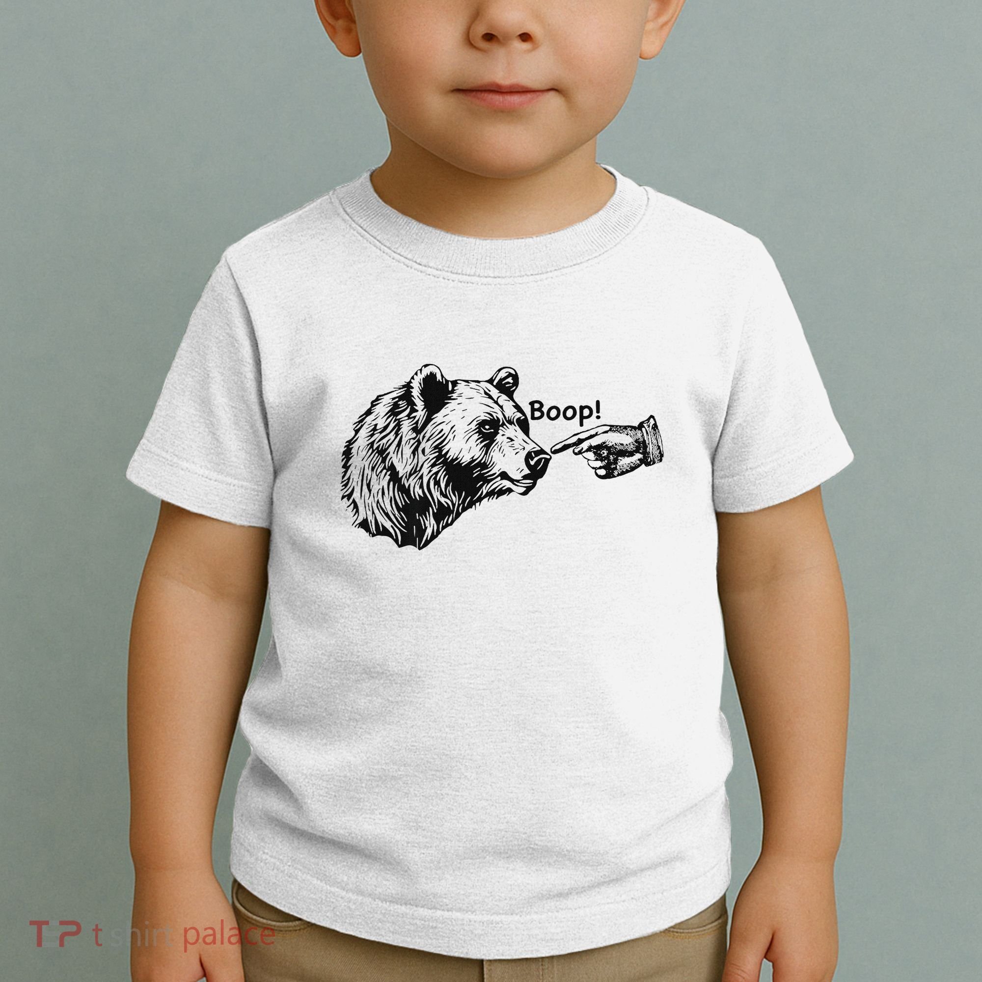 Boop Bear Meme Funny Bear Toddler T-Shirt