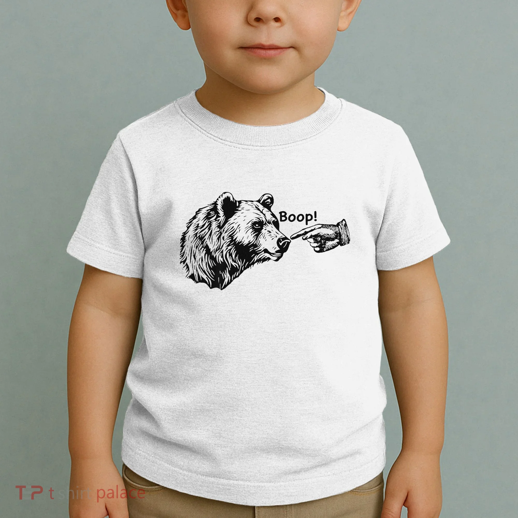 Boop Bear Meme Funny Bear Toddler T-Shirt