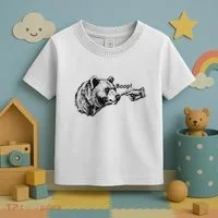 Boop Bear Meme Funny Bear Toddler T-Shirt thumb 3