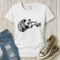 Boop Bear Meme Funny Bear Women's T-Shirt thumb 3