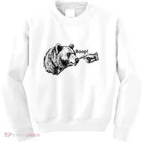 Boop Bear Meme Funny Bear Kids Sweatshirt thumb 0