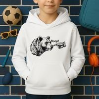 Boop Bear Meme Funny Bear Kids Hoodie thumb 2