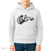 Boop Bear Meme Funny Bear Kids Hoodie thumb 4