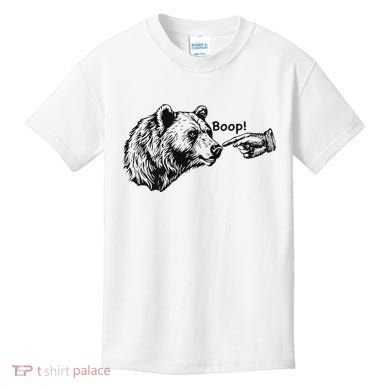 Boop Bear Meme Funny Bear Kids T-Shirt