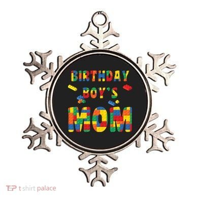 Building Block Mom Of Birthday Boy Ornament