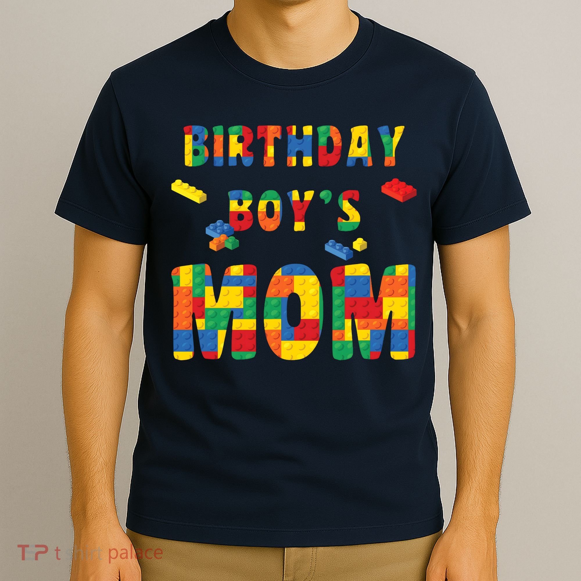 Building Block Mom Of Birthday Boy T-Shirt
