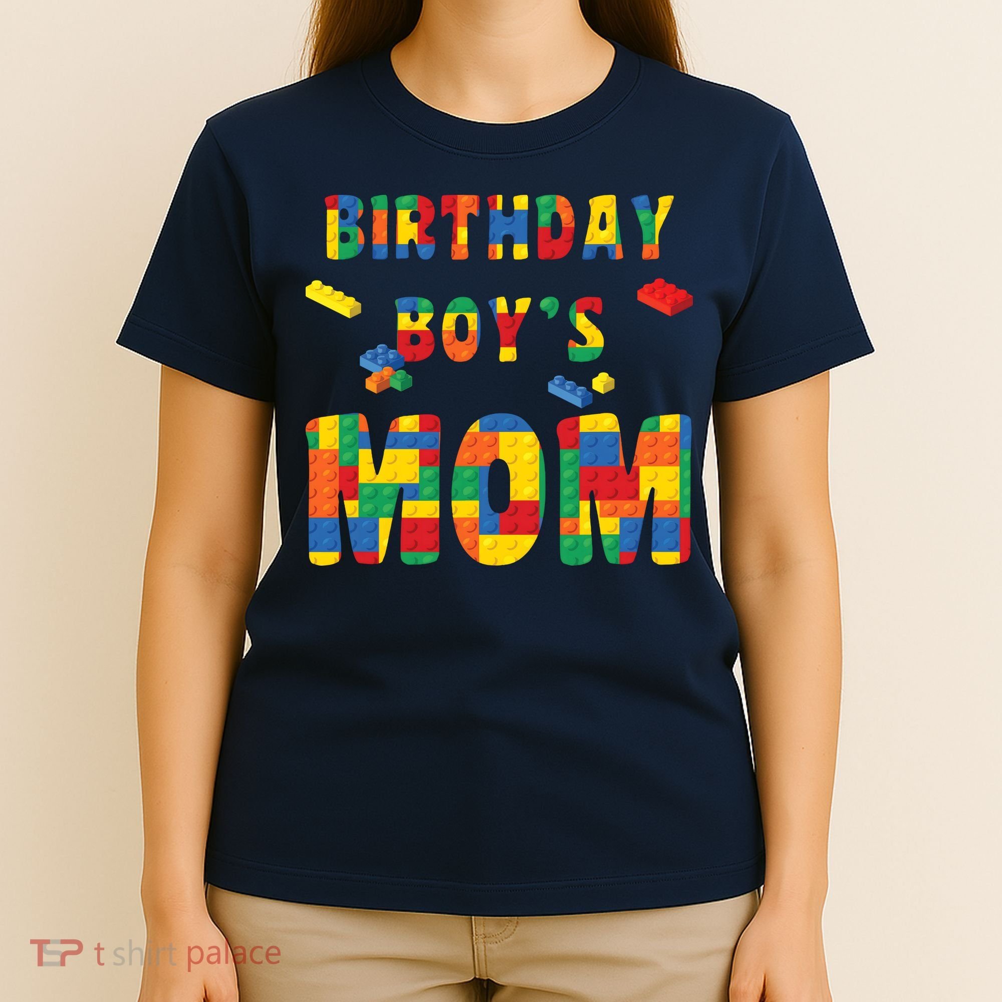Building Block Mom Of Birthday Boy T-Shirt