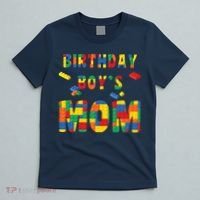 Building Block Mom Of Birthday Boy T-Shirt thumb 5
