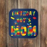 Building Block Mom Of Birthday Boy Coaster thumb 0
