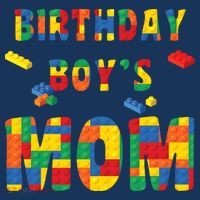 Building Block Mom Of Birthday Boy Women's Hoodie thumb 2