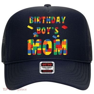 Building Block Mom Of Birthday Boy Hat