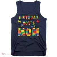 Building Block Mom Of Birthday Boy Tank Top thumb 0