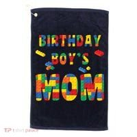 Building Block Mom Of Birthday Boy Golf Towel thumb 0