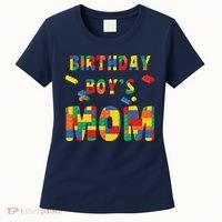 Building Block Mom Of Birthday Boy Women's T-Shirt thumb 0