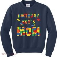Building Block Mom Of Birthday Boy Kids Sweatshirt thumb 0