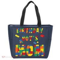 Building Block Mom Of Birthday Boy Tote Bag thumb 0