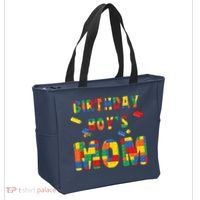 Building Block Mom Of Birthday Boy Tote Bag thumb 2