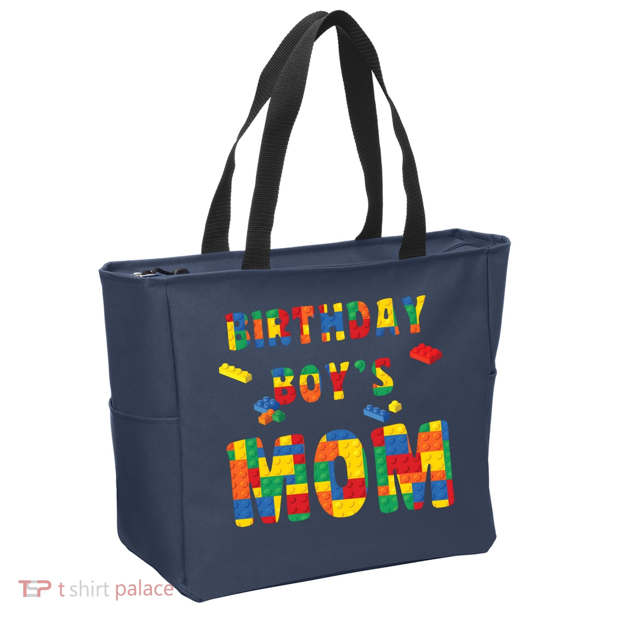 Building Block Mom Of Birthday Boy Tote Bag