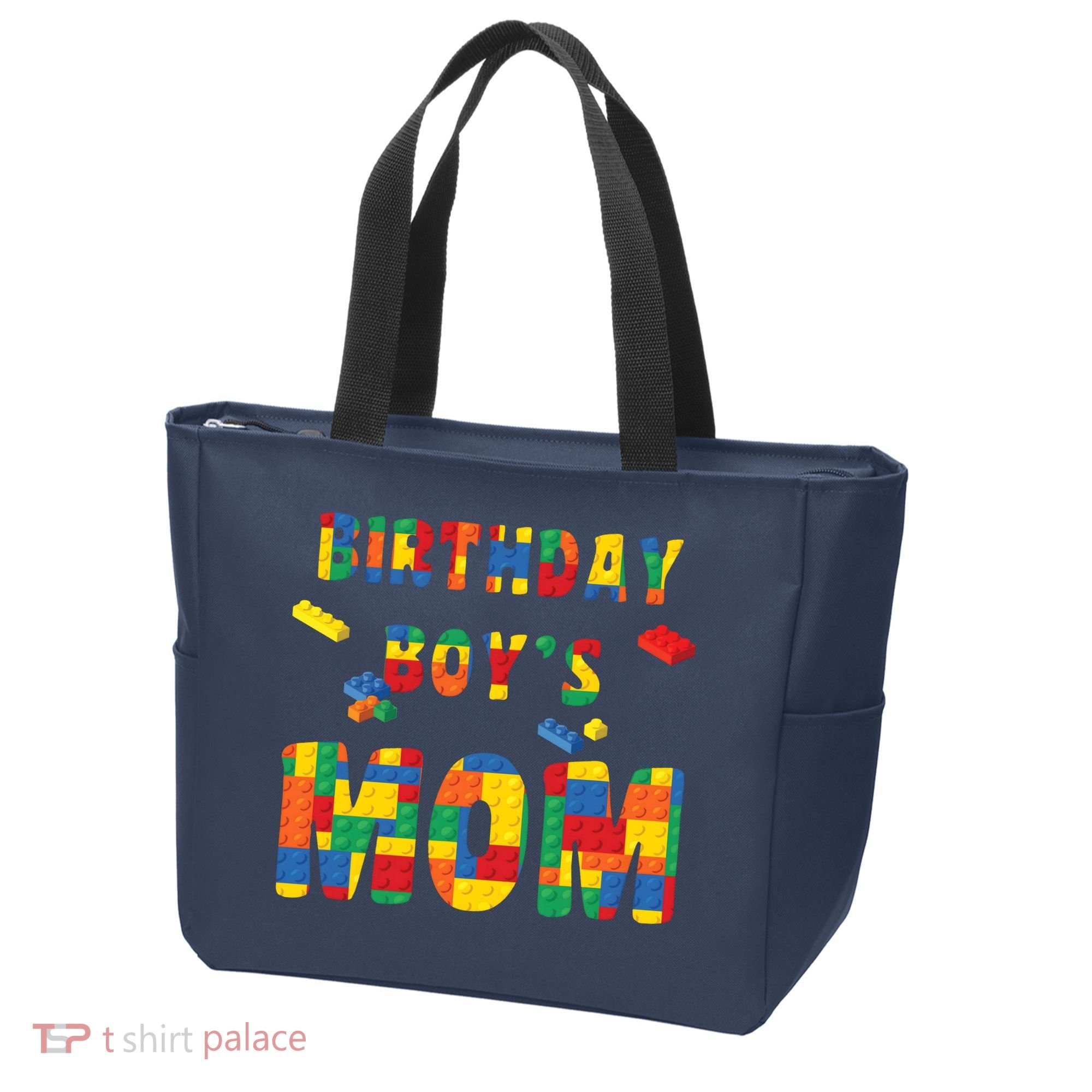 Building Block Mom Of Birthday Boy Tote Bag