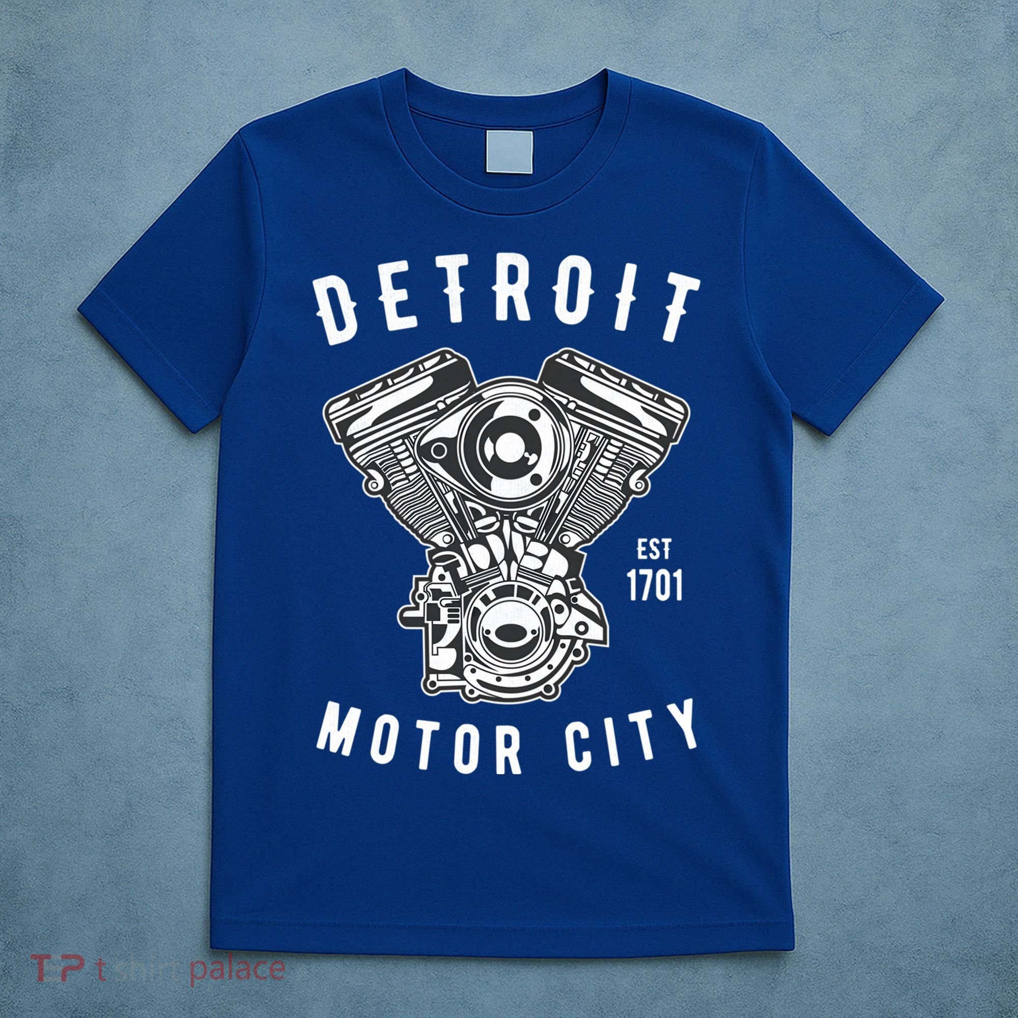 Big Block Motor City Michigan Detroit Car Lover Gift T-Shirt