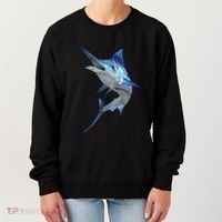 Beautiful Blue Marlin Fishing Women's Sweatshirt thumb 0