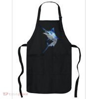 Beautiful Blue Marlin Fishing Apron thumb 0