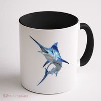 Beautiful Blue Marlin Fishing Coffee Mug thumb 1