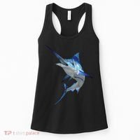 Beautiful Blue Marlin Fishing Women's Tank Top thumb 0