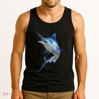 Beautiful Blue Marlin Fishing Tank Top thumb 3