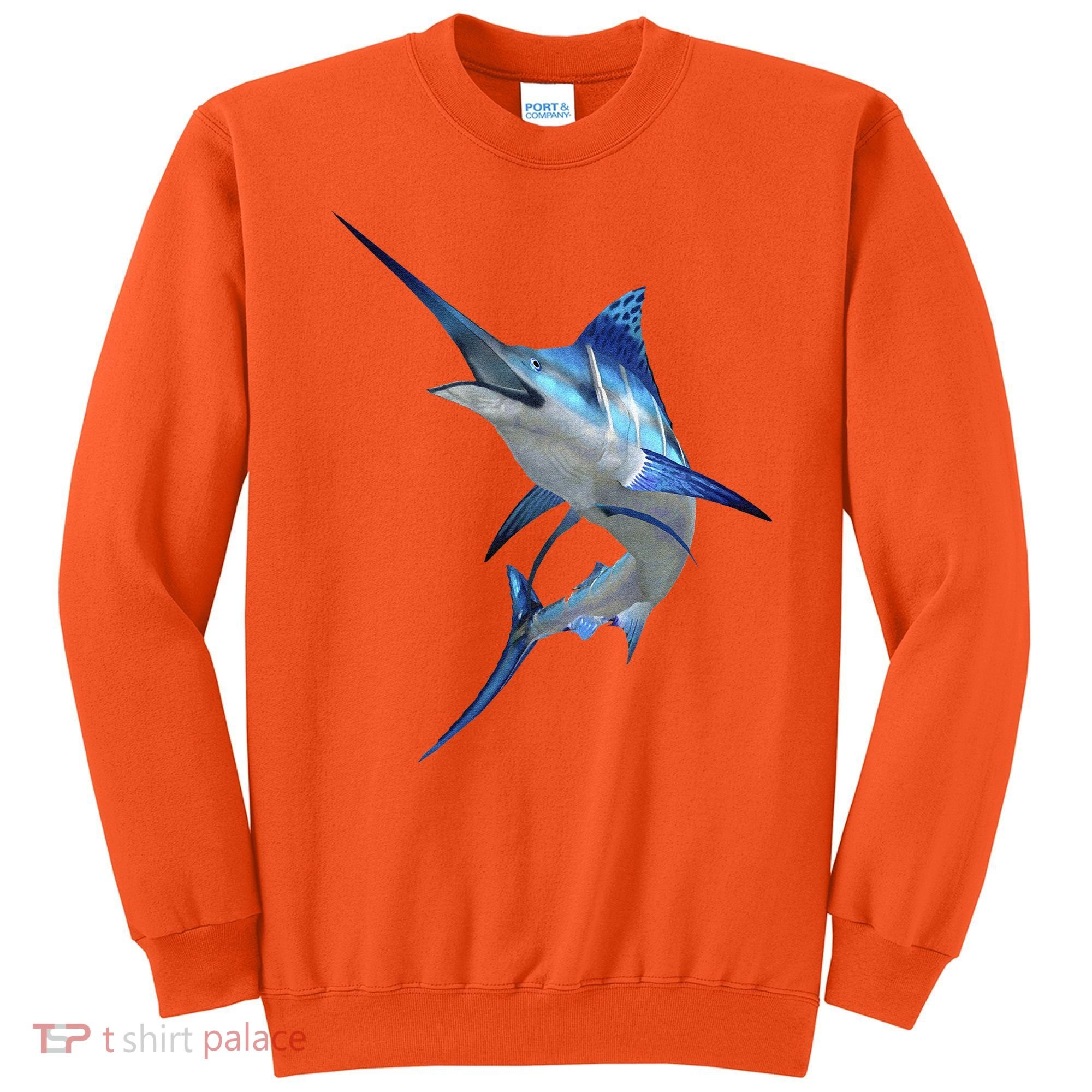 Beautiful Blue Marlin Fishing Sweatshirt