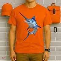 Beautiful Blue Marlin Fishing T-Shirt thumb 6
