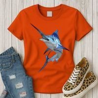 Beautiful Blue Marlin Fishing Women's T-Shirt thumb 3