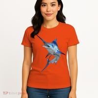 Beautiful Blue Marlin Fishing Women's T-Shirt thumb 4