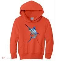 Beautiful Blue Marlin Fishing Kids Hoodie thumb 0