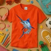 Beautiful Blue Marlin Fishing Kids T-Shirt thumb 3