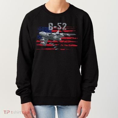 B52 Buff Military Airplane Flag Women's Sweatshirt