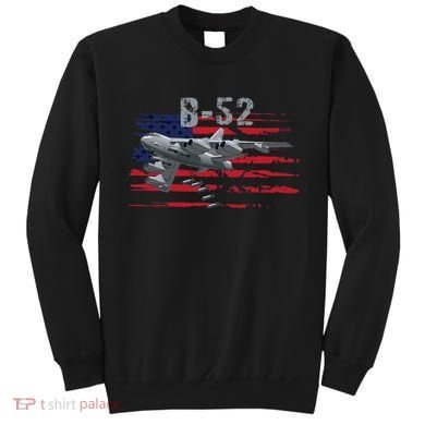 B52 Buff Military Airplane Flag Sweatshirt