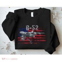 B52 Buff Military Airplane Flag Sweatshirt thumb 2