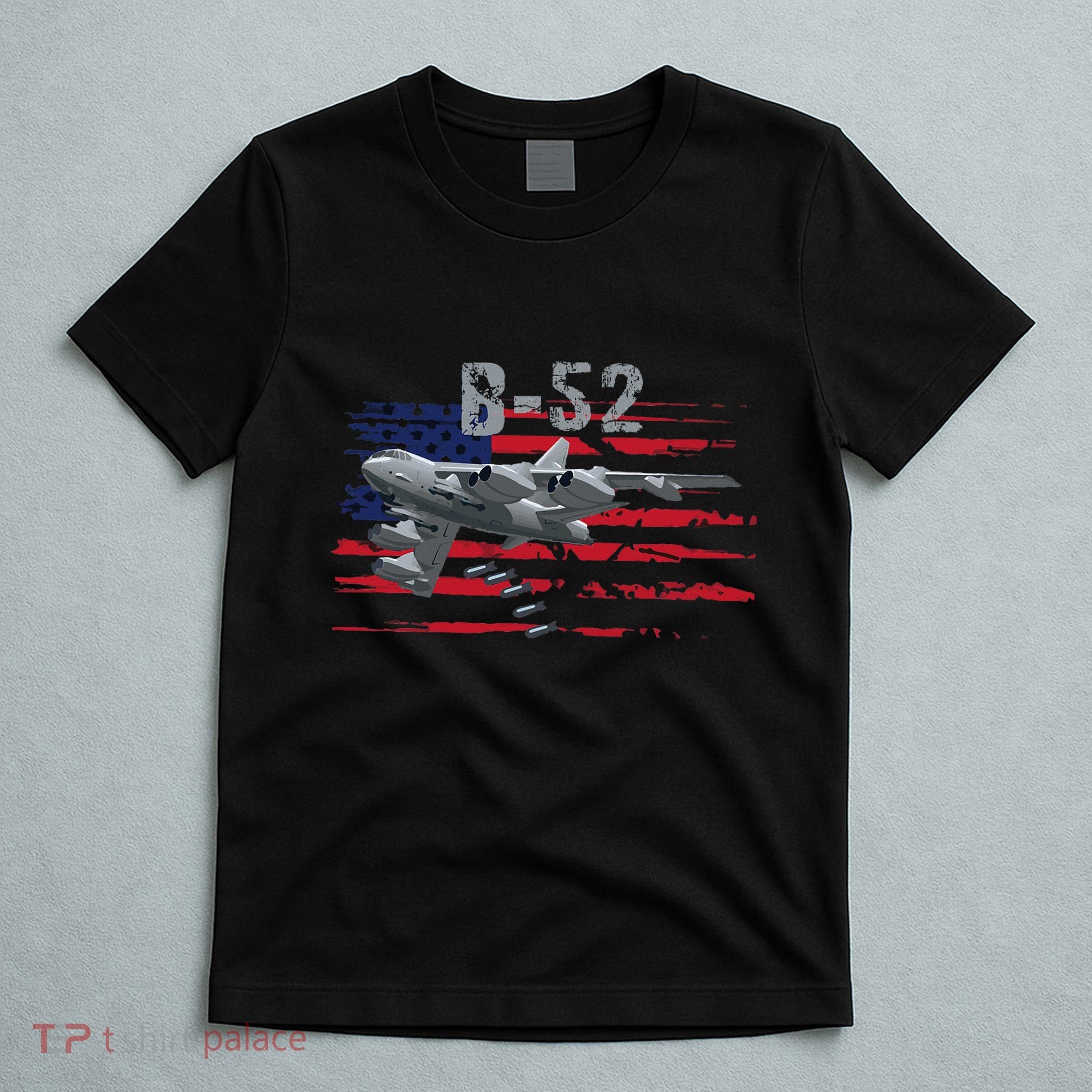B52 Buff Military Airplane Flag T-Shirt