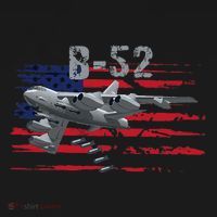B52 Buff Military Airplane Flag Button thumb 1