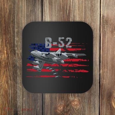 B52 Buff Military Airplane Flag Coaster