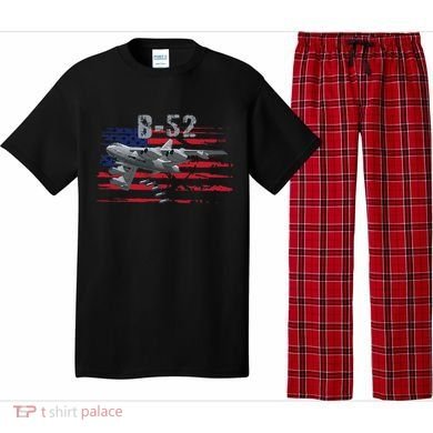 B52 Buff Military Airplane Flag Pajama Set
